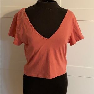 Peach Crop Top